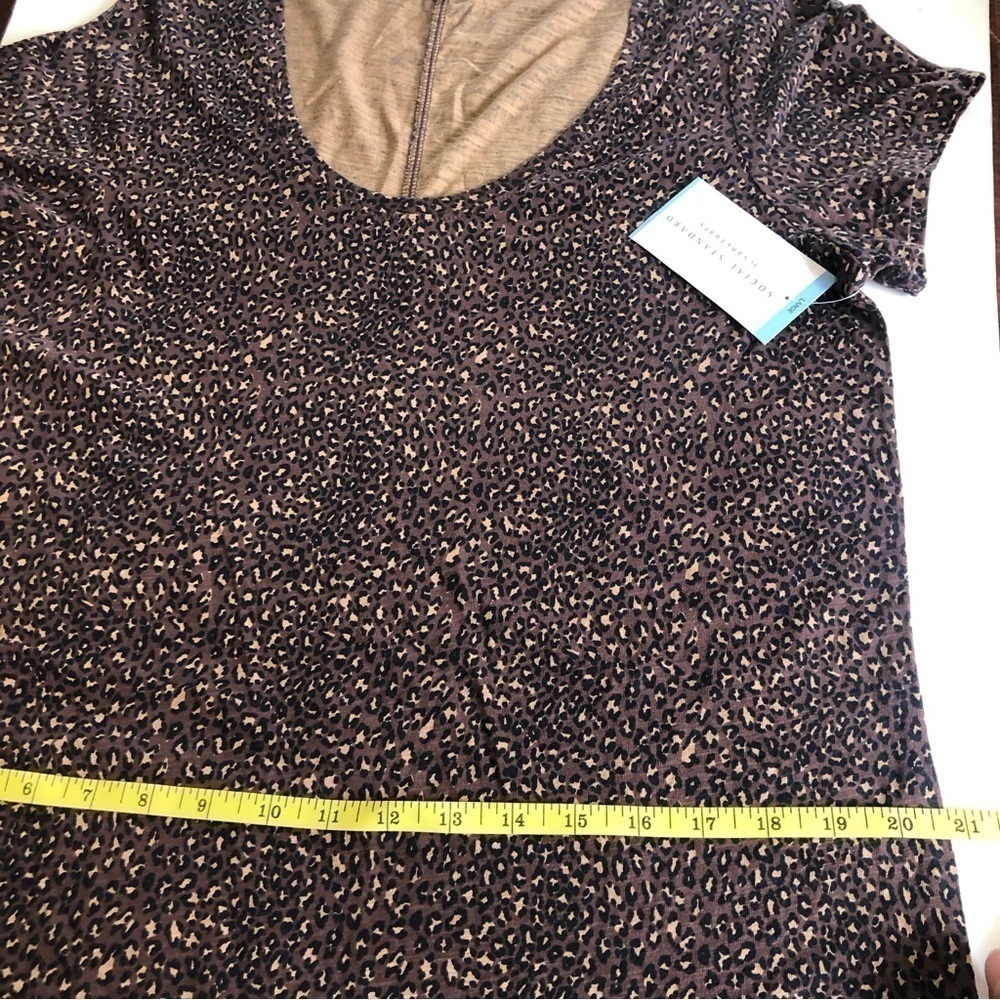 Social Standard by Sanctuary Women's Gia Racing Leopard Scoop Dress Size L - Picture 9 of 9